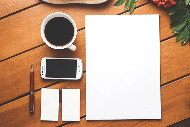 coffee, phone, paper, business, branding, blank, business card, template, smartphone, mobile, cellphone, pen, wooden table, desk, table, flat lay, copyspace, coffee, phone, paper, paper, business, business, business, business, business, branding, mobile, desk, table, table. Local Advertising Best Practices: A Governance Checklist