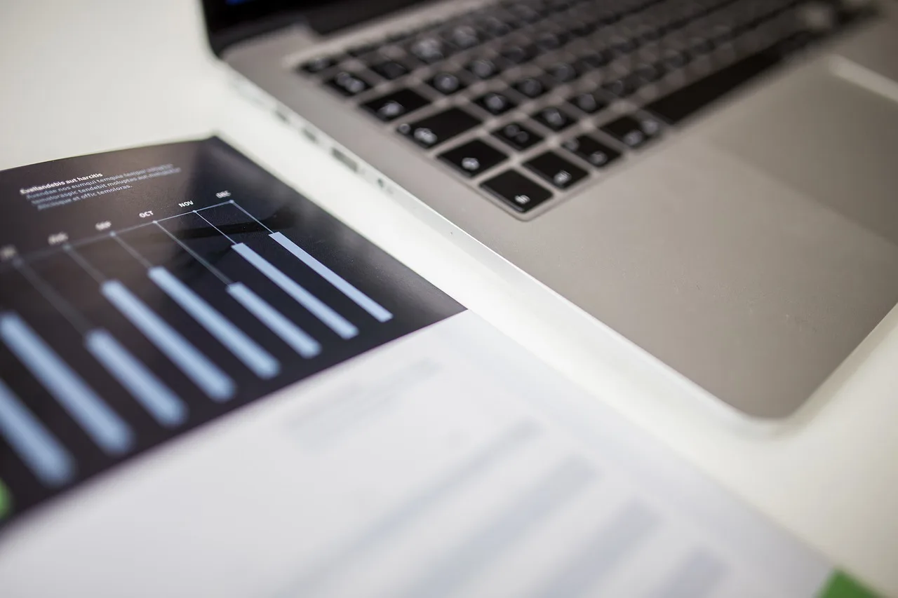 macbook, laptop, computer, technology, charts, graphs, business, office. Reading Small Business Branding Benchmarks Without Fooling Yourself