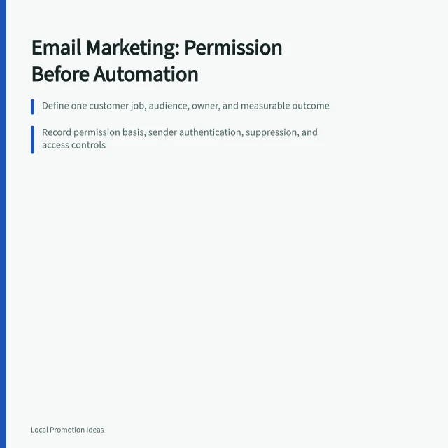 Email marketing permission and automation controls for small business. Email Marketing Runs on Permission Before It Runs on Automation