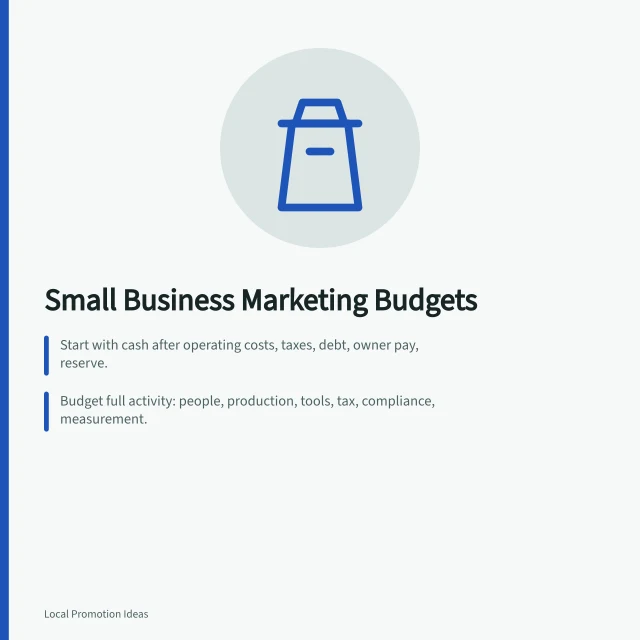 Small business marketing budget planning with cash, costs, and commitments. A Working Brief on Small Business Marketing Budgets