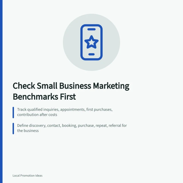 Card listing benchmark checks for small business marketing decisions. 8 Things to Check Before Trusting Small Business Marketing Benchmarks