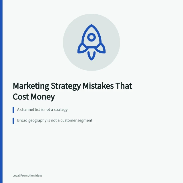 Card on small business marketing strategy mistakes and fixes. Spotting Small Business Marketing Strategy Mistakes Before They Cost Money